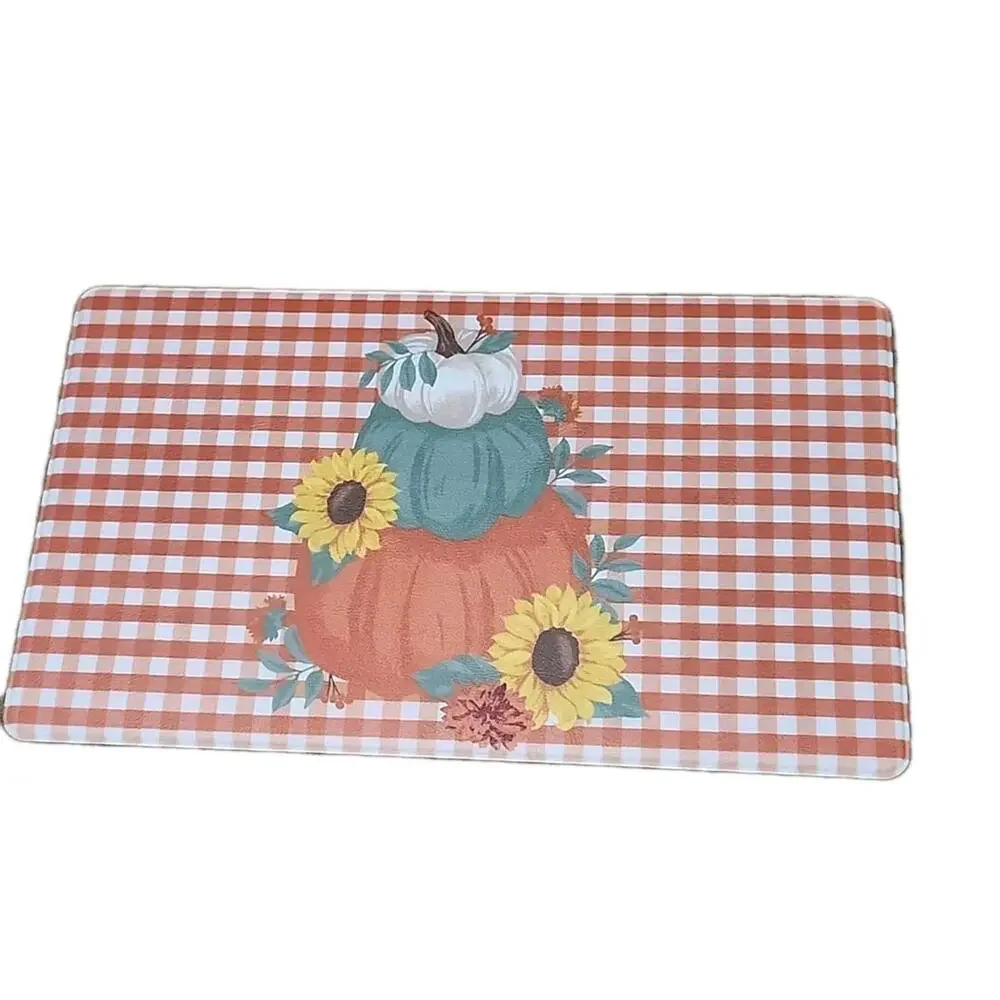 Perfect Harvest Cushioned Pumpkin Kitchen Mat